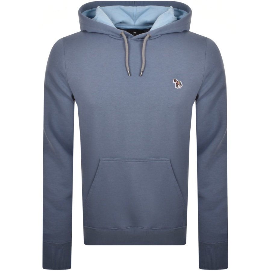 Paul Smith Regular Fit Zebra Hoodie Blue Mainline Menswear Denmark